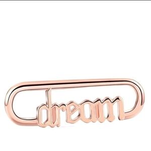 Pandora Me Charm Styling Dream Word Link 14k Rose Gold-Plated